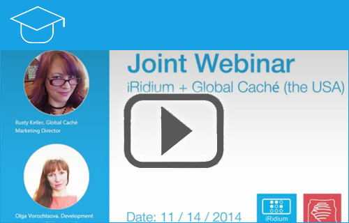 Joint Webinar iRidium Global Caché the USA